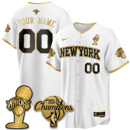 NYK 2026 NBA Champions Vapor Custom Jersey - Stitched