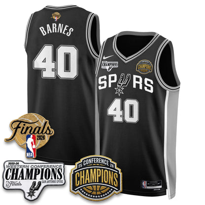 SAS 2026 NBA Western Conference Champions Vapor Jersey - Stitched1