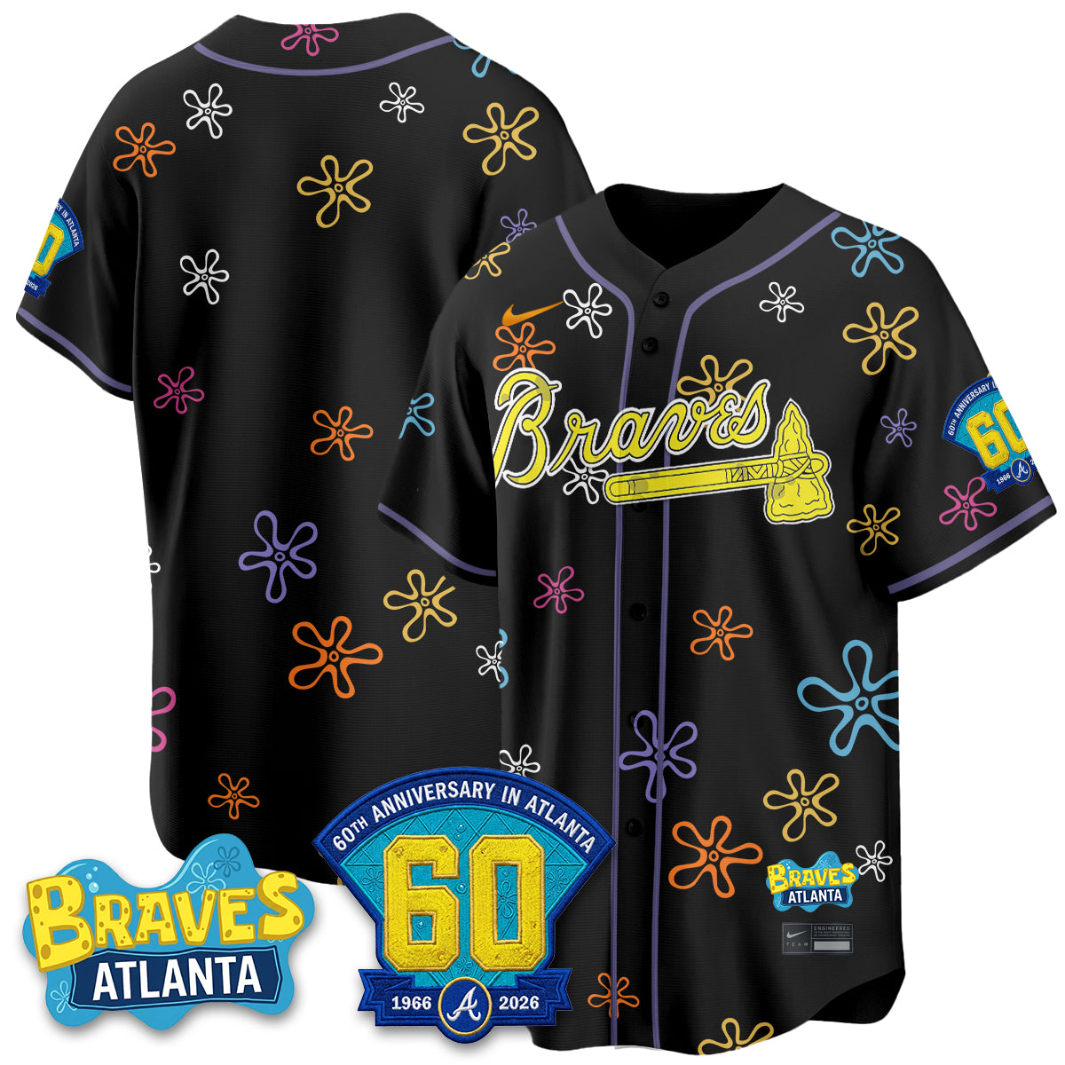 Atlanta Braves x SBSP Limited Vapor Jersey- Stitched
