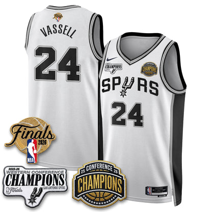 SAS 2026 NBA Western Conference Champions Vapor Jersey - Stitched1
