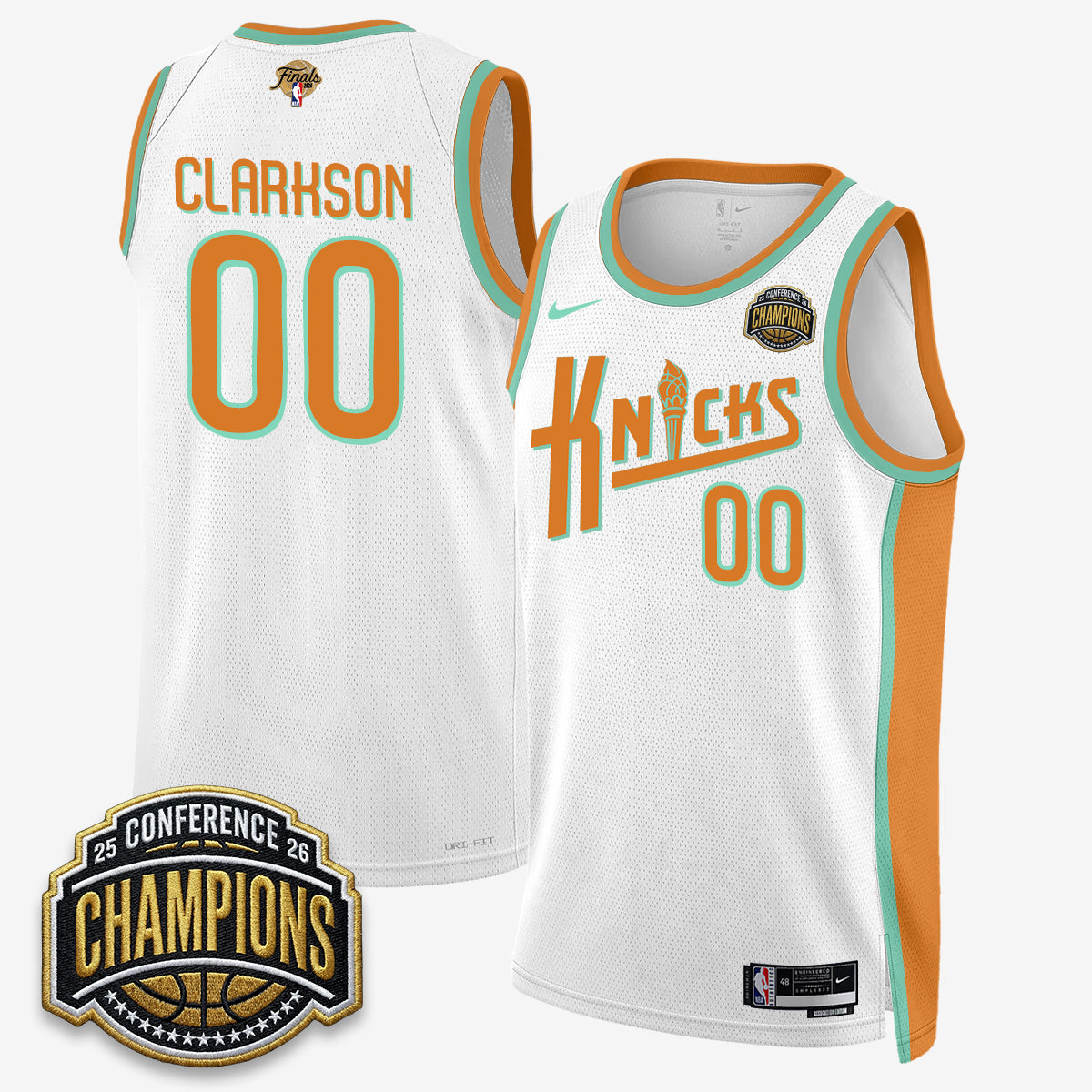 New York Knicks 2026 Eastern Conference Champions Special Edition Jersey V2- Stitched