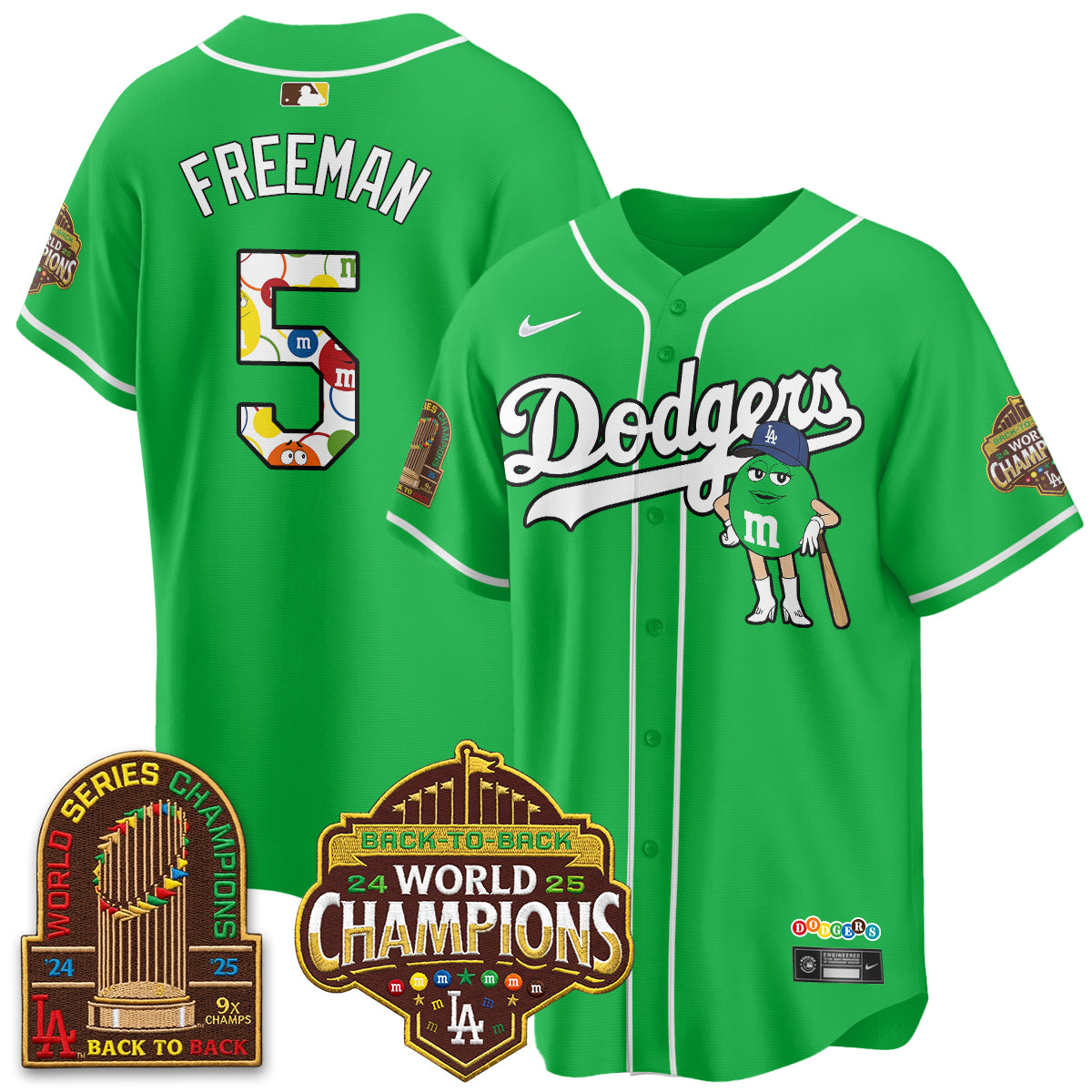 Los Angeles Dodgers x m&m Vapor Jersey - Stitched