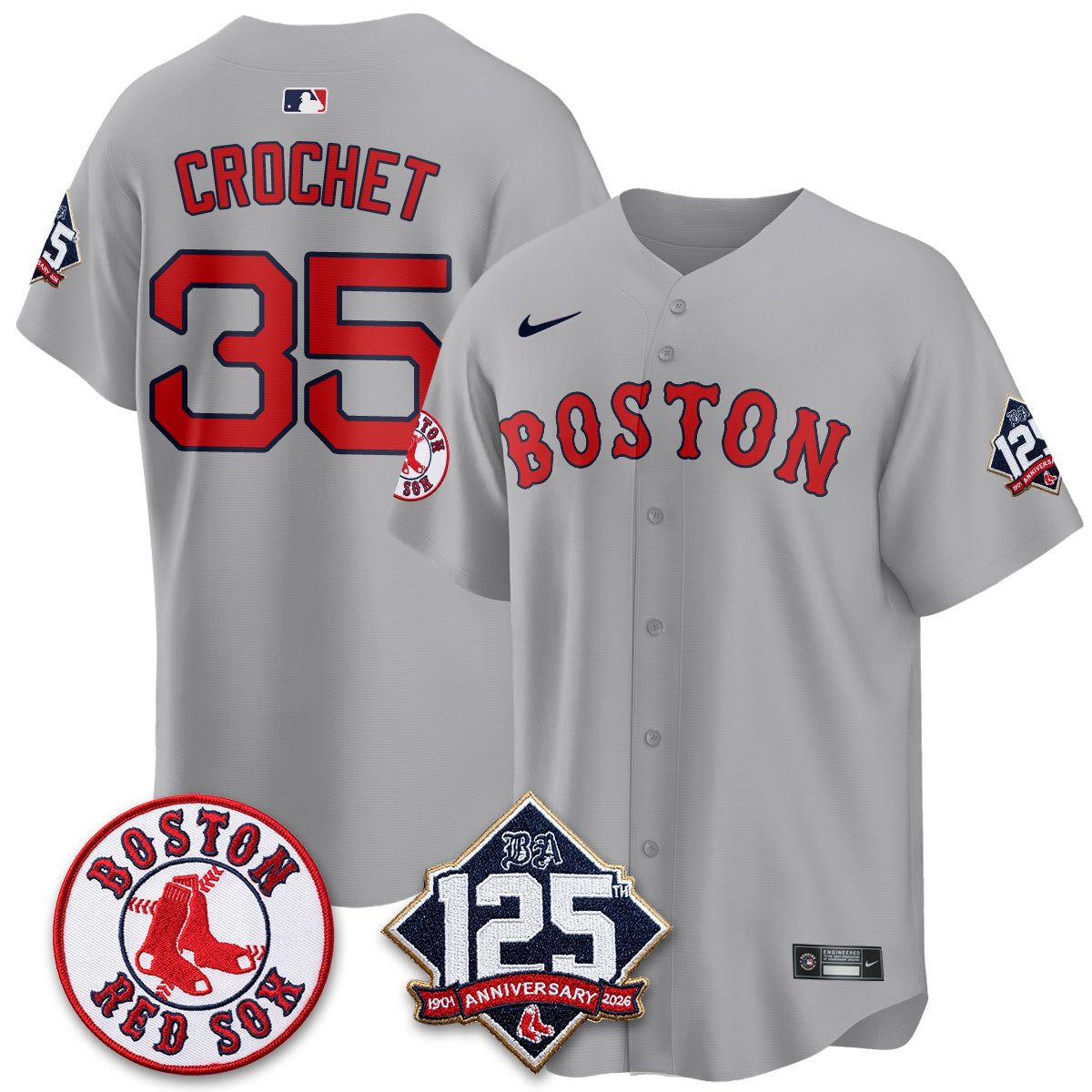 BOS 125th Anniversary Patch Vapor Jersey - Stitched