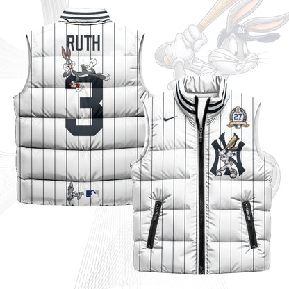NYY Edition Unisex Puffer Vest - Printed