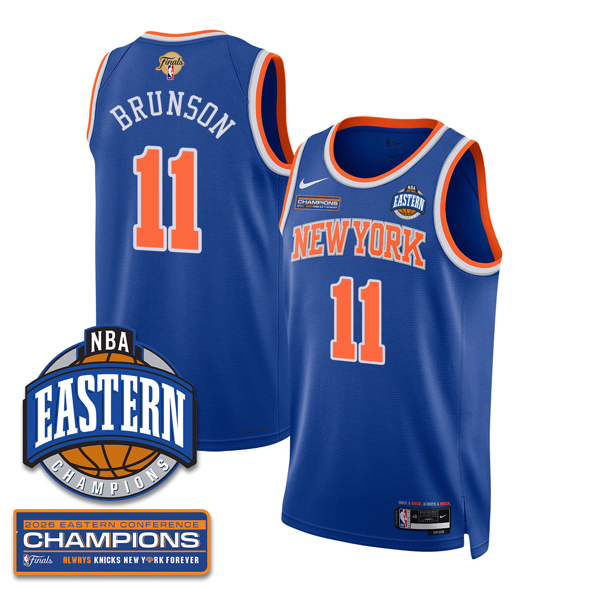 NYK 2026 NBA Eastern Conference Champions Vapor Jersey - Stitched-1