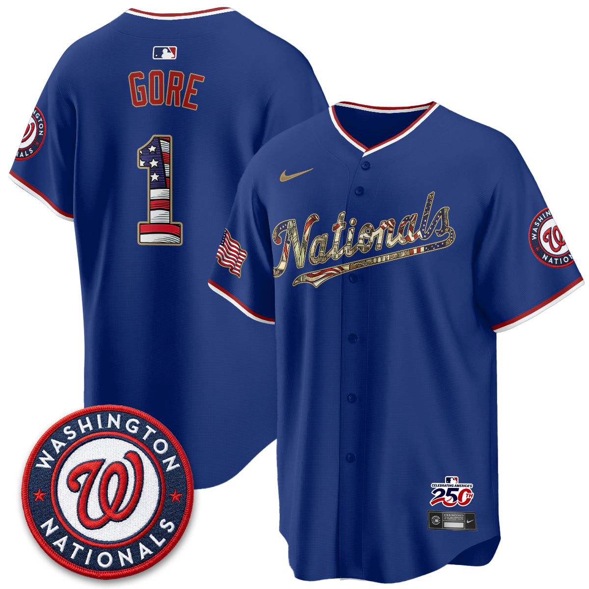 WSH 2026 Independence Day USA Vapor Jersey - Stitched