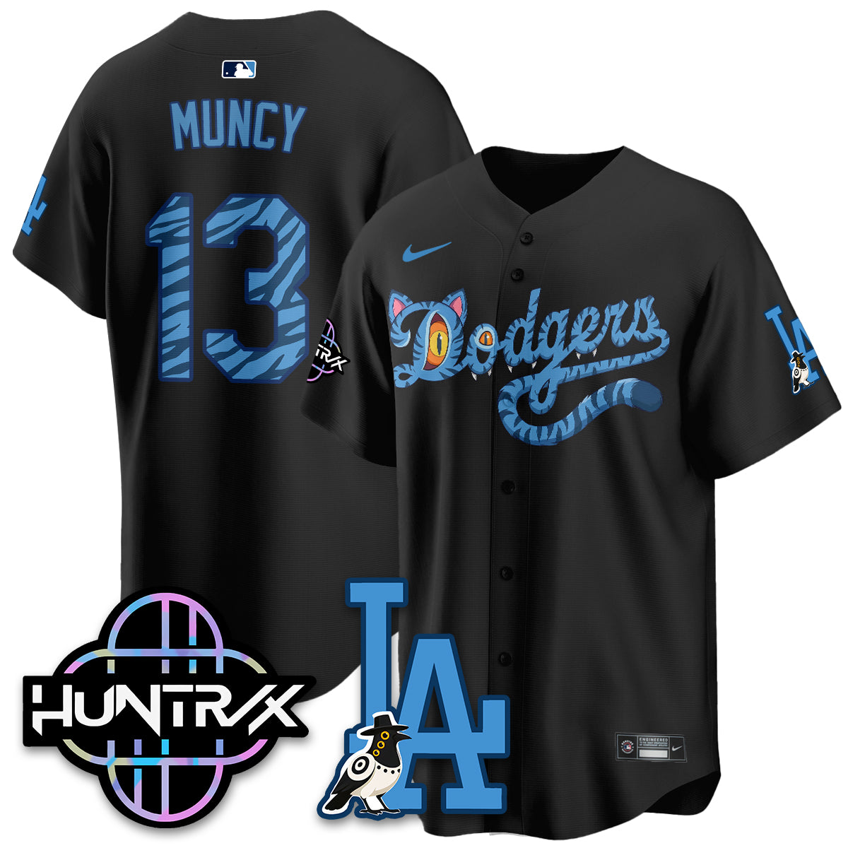 Los Angeles Dodgers x K-Pop Demon Hunters 2026 Vapor Jersey - Stitched
