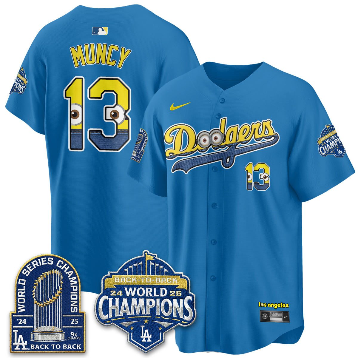 Los Angeles Dodgers x Yellow Capsules Vapor Jersey - Stitched