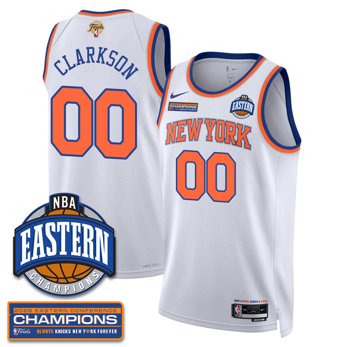 NYK 2026 NBA Eastern Conference Champions Vapor Jersey - Stitched-1