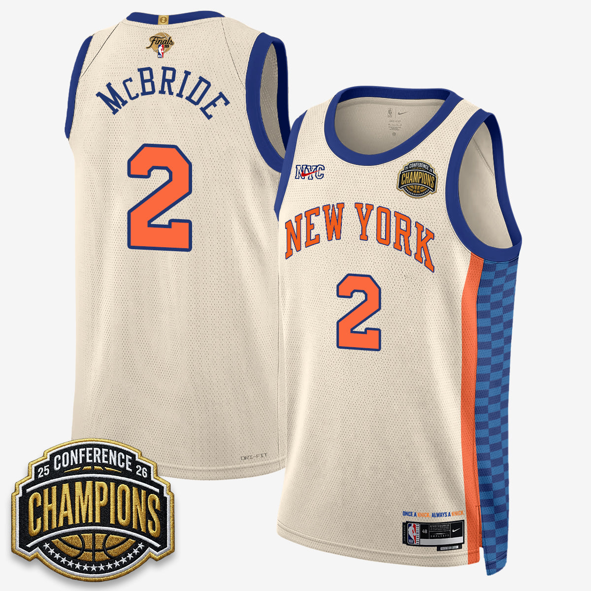 New York Knicks 2026 NBA Finals City Edition Jersey V3- Stitched