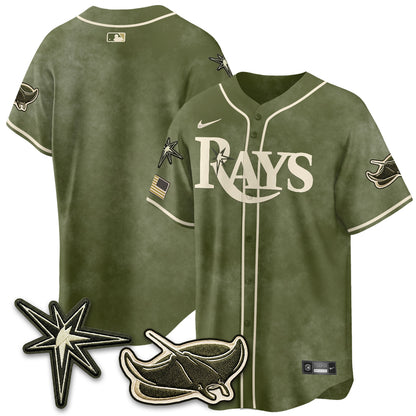 TB New Era Olive 2026 Armed Forces Day Jersey - All Stitched