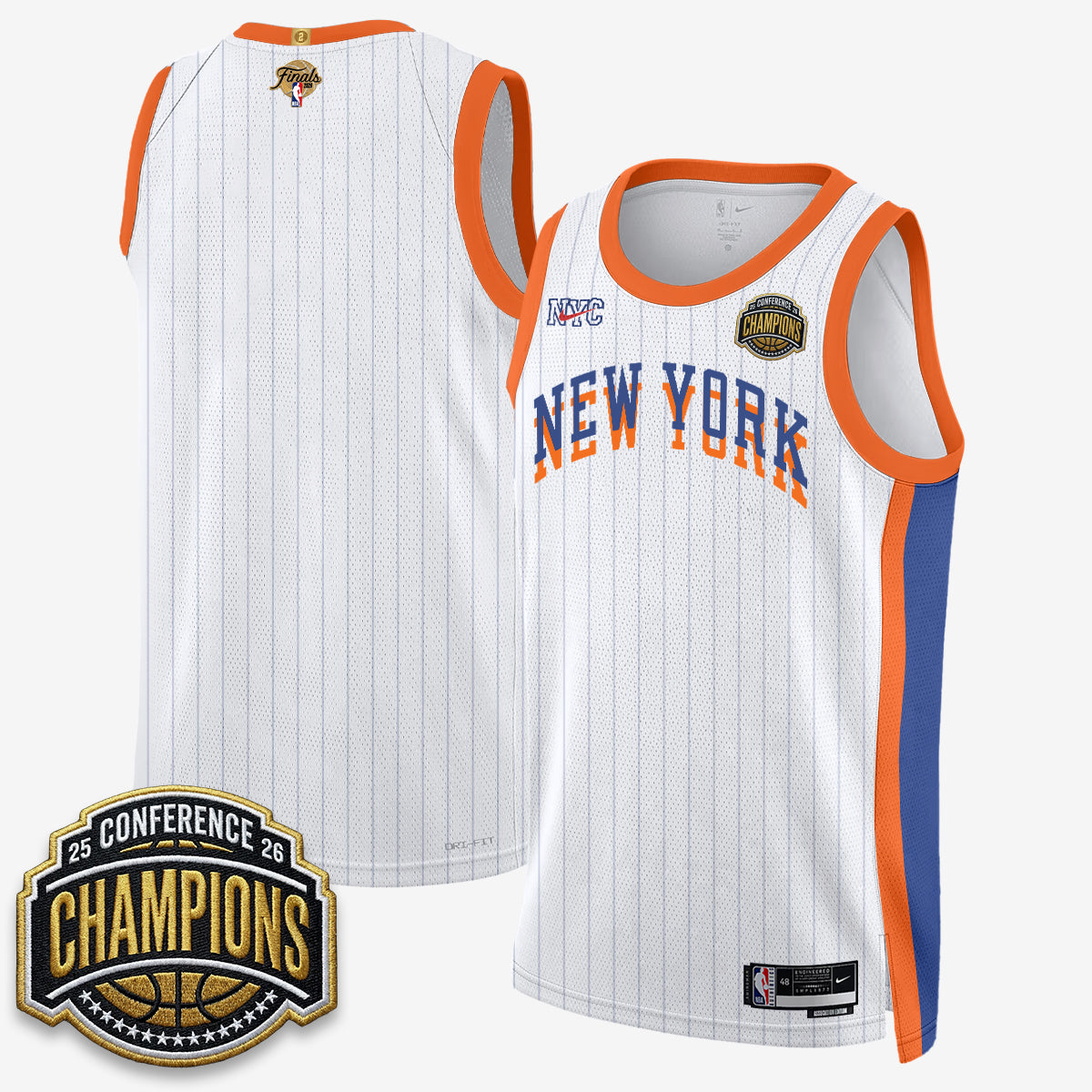 New York Knicks 2026 NBA Finals City Edition Jersey V3- Stitched