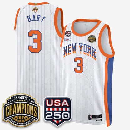 New York Knicks 2026 NBA Eastern Conference Champions City Edition Jersey V2- Stitched