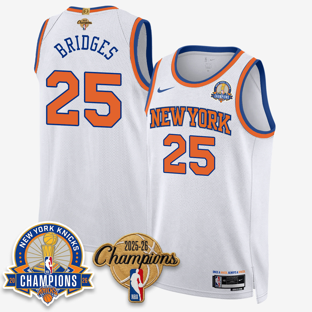 New York Knicks 2026 Basketball Champions Special Edition Vapor Jersey V2- Stitched