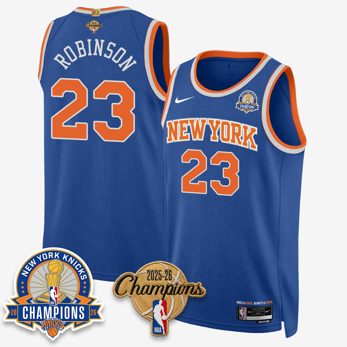 New York Knicks 2026 Basketball Champions Special Edition Vapor Jersey V2- Stitched