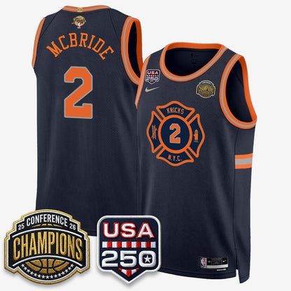 New York Knicks 2026 NBA Eastern Conference Champions City Edition Jersey V2- Stitched