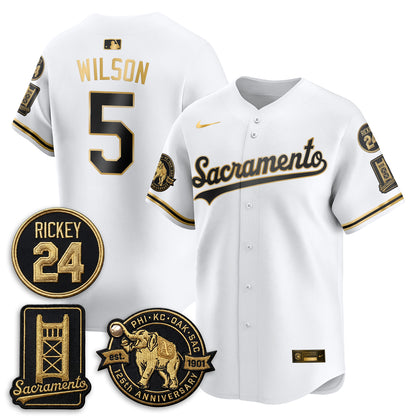 OAK 2026 Alternate Sacramento 125 Years Limited Vapor Gold Edition Jersey - All Stitched
