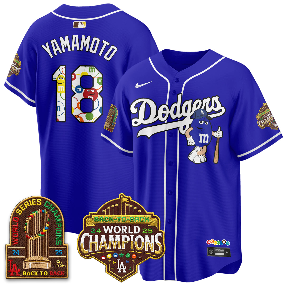 Los Angeles Dodgers x m&m Vapor Jersey - Stitched