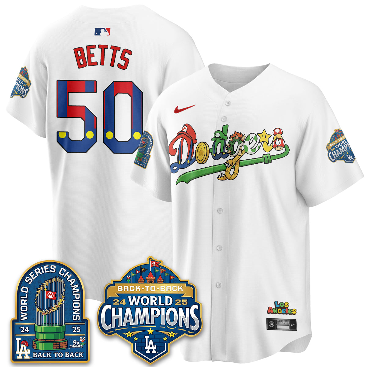 Los Angeles Dodgers x The Red Plumber Vapor Jersey - Printed