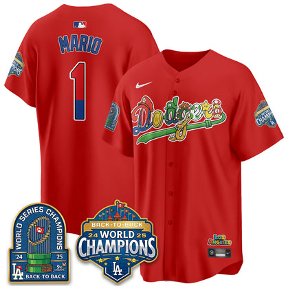 Los Angeles Dodgers x The Red Plumber Vapor Jersey - Printed