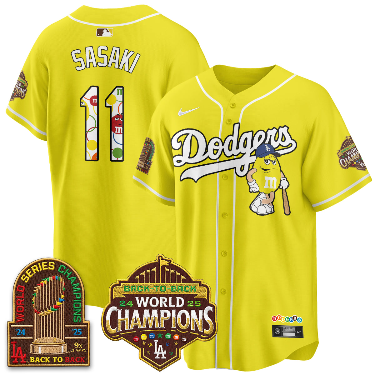 Los Angeles Dodgers x m&m Vapor Jersey - Stitched
