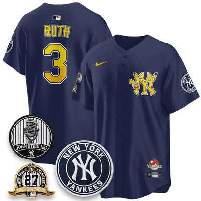 NYY x PKM Cartoon Limited Jersey -  Stitched