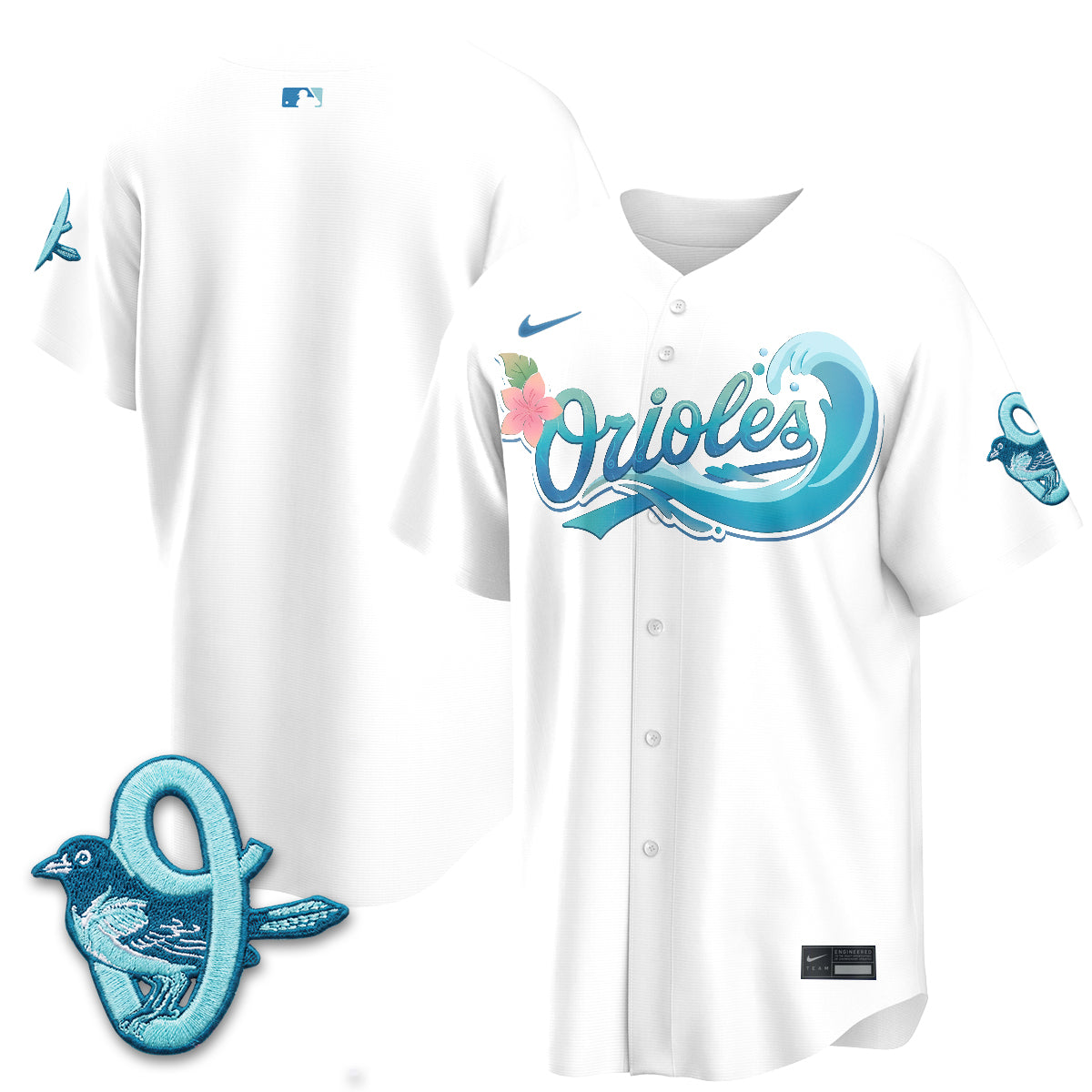Baltimore Orioles Aloha Spirit Vapor Premier Jersey - Stitched