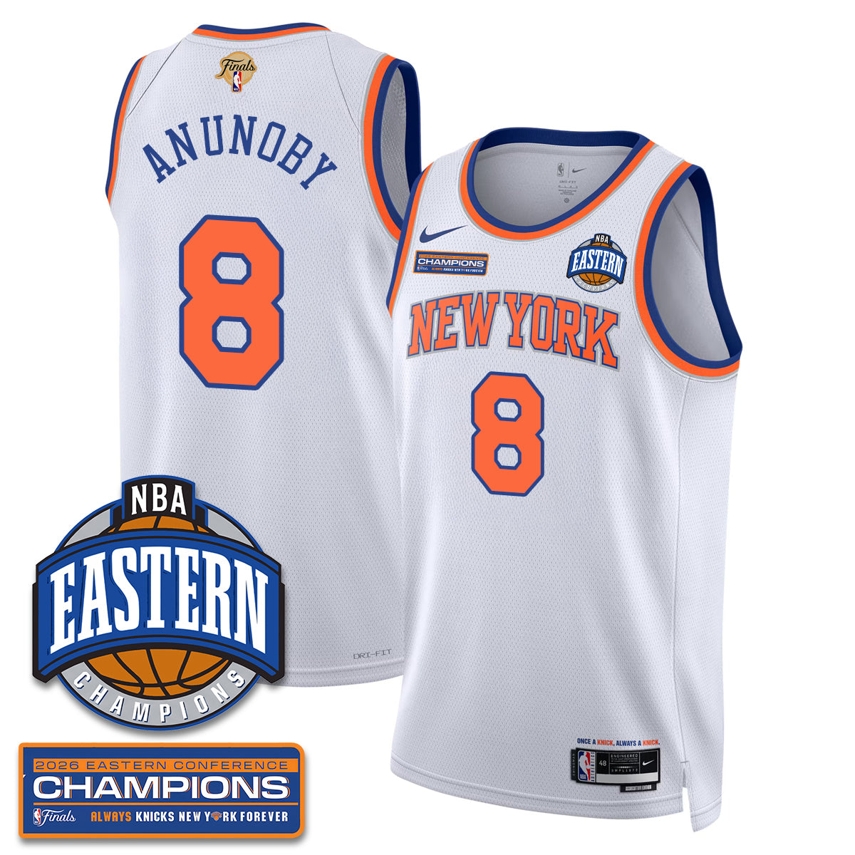 NYK 2026 NBA Eastern Conference Champions Vapor Jersey - Stitched-1