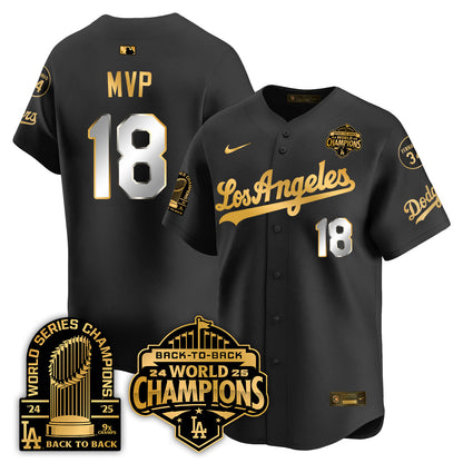 LAD Alternate  Vapor Limited Jersey - 9x Champs - All Stitched
