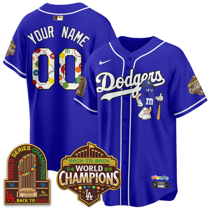 Los Angeles Dodgers x m&m Vapor Custom Jersey - Stitched