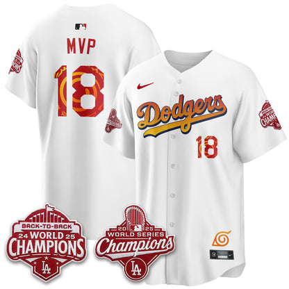 Los Angeles Dodgers x The Knucklehead Ninja Vapor Jersey - Stitched