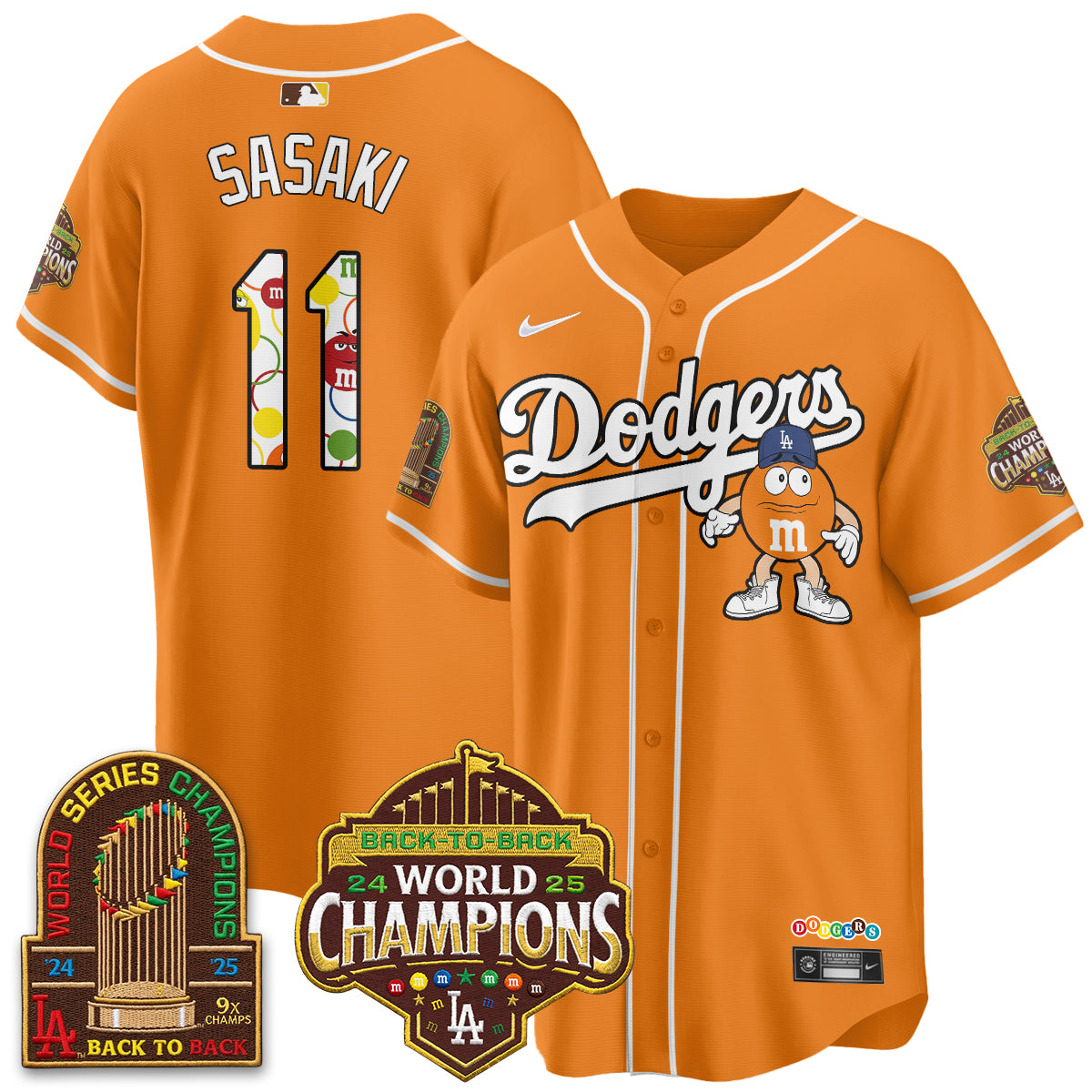 Los Angeles Dodgers x m&m Vapor Jersey - Stitched
