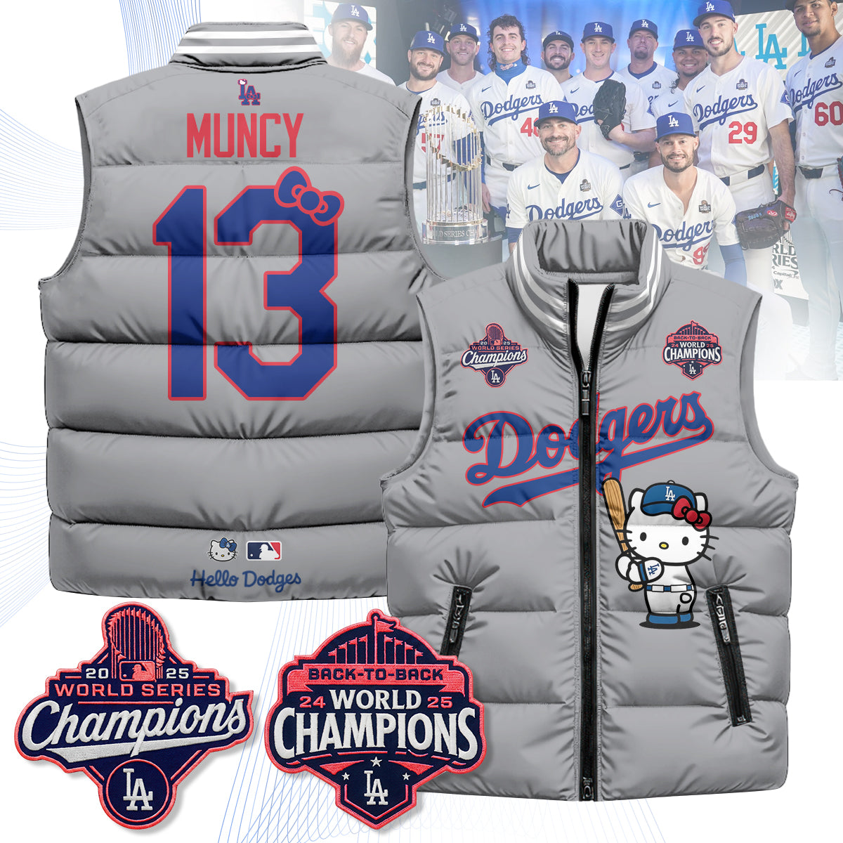 LAD Meow KT Edition Unisex Puffer Vest - Printed