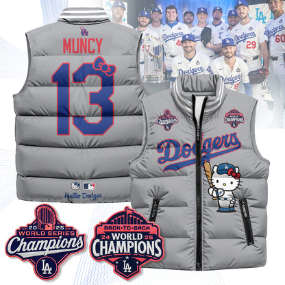 LAD Meow KT Edition Unisex Puffer Vest - Printed