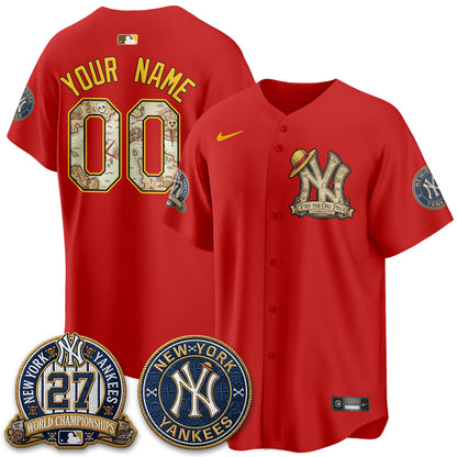 NYY x OP Japanese Cartoon Limited Custom Jersey -  Stitched