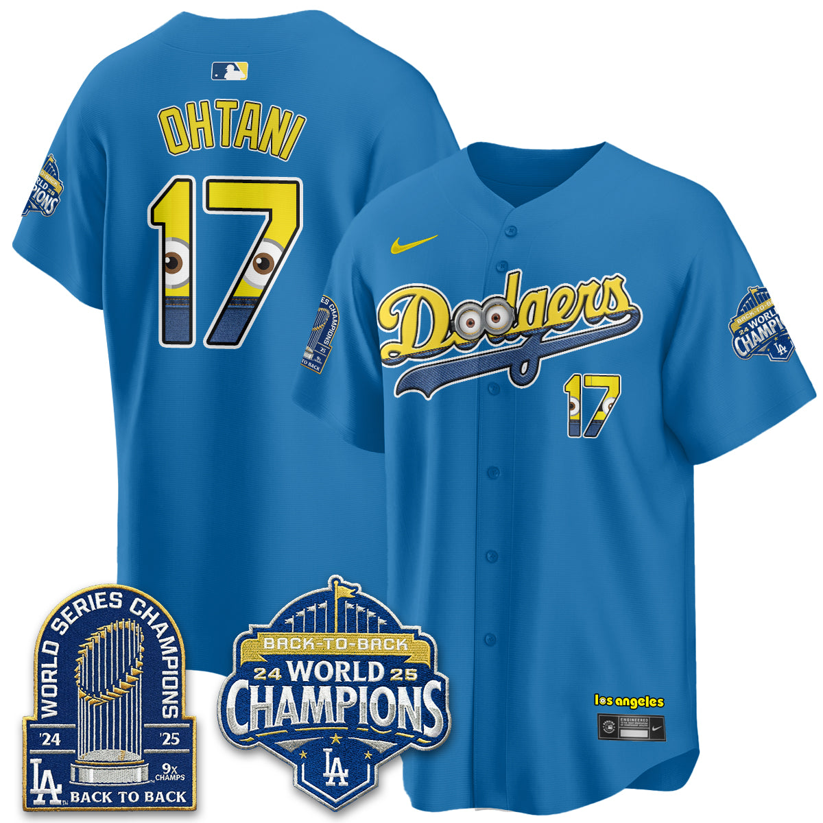 Los Angeles Dodgers x Yellow Capsules Vapor Jersey - Stitched
