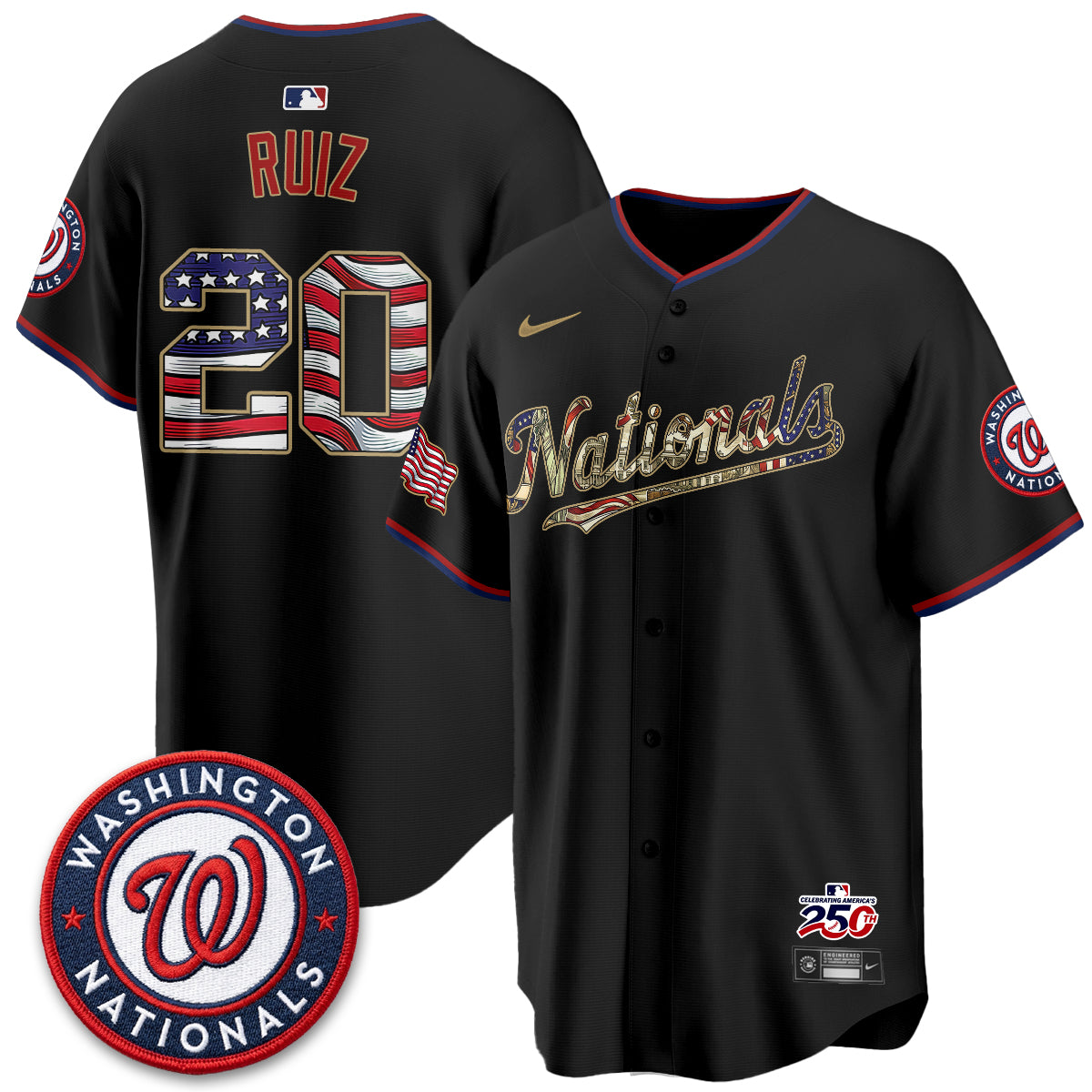 WSH 2026 Independence Day USA Vapor Jersey - Stitched