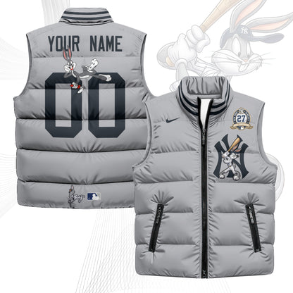 NYY Edition Unisex Custom Puffer Vest - Printed