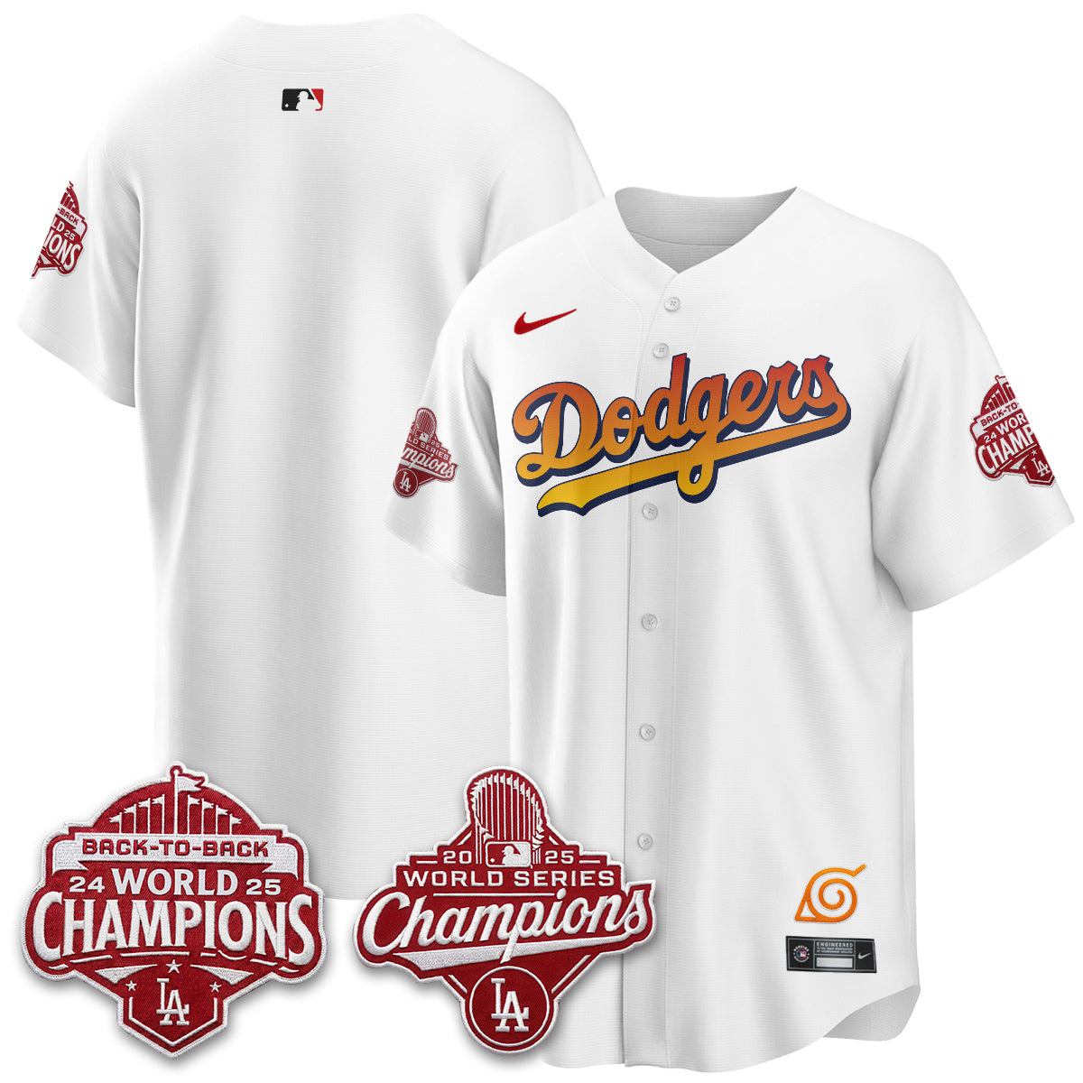 Los Angeles Dodgers x The Knucklehead Ninja Vapor Jersey - Stitched