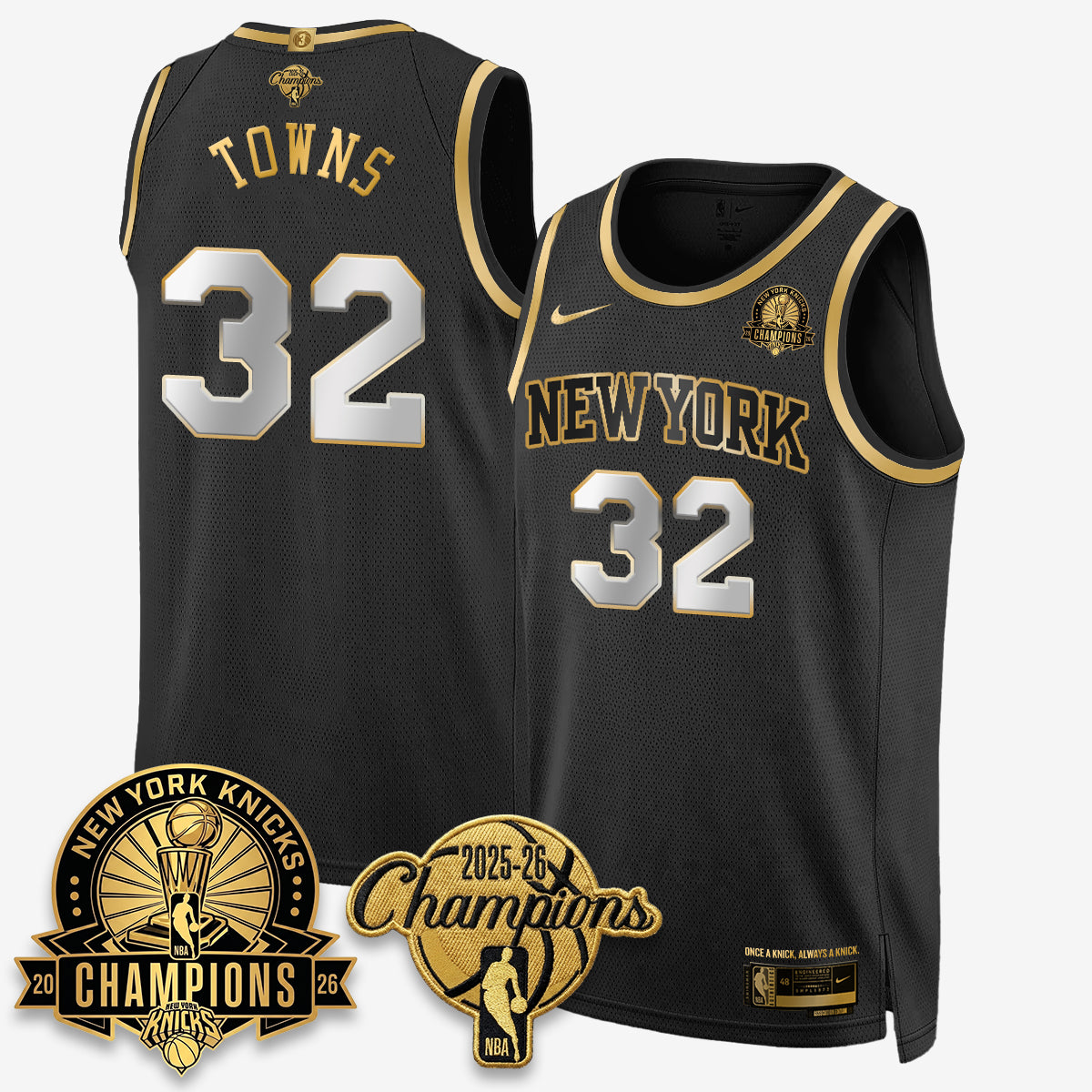 New York Knicks 2026 Basketball Champions Special Edition Vapor Jersey V2- Stitched