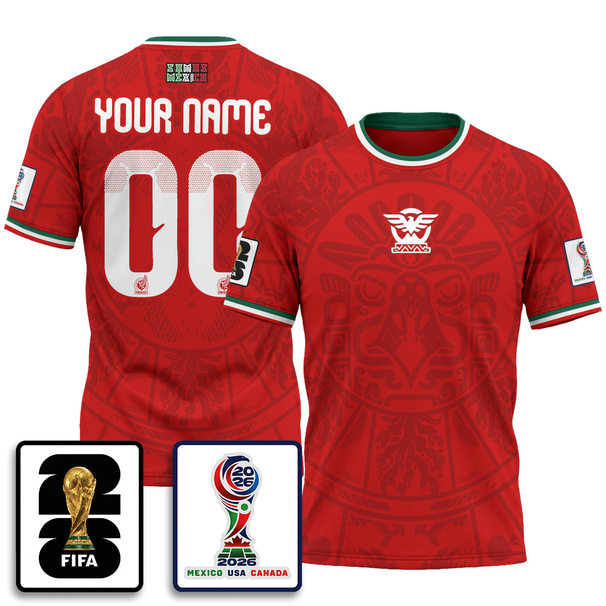 Mexico WC 2026 Fan Gear Version Custom Jersey V2- Printed