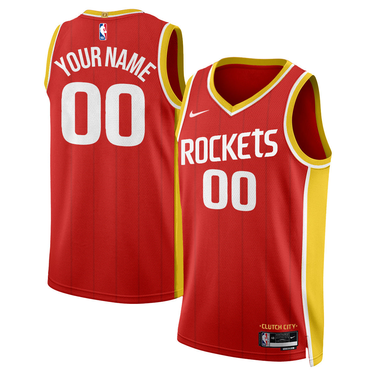Houston Rockets 2026 “Icon Edition” Vapor Custom Jersey -Stitched