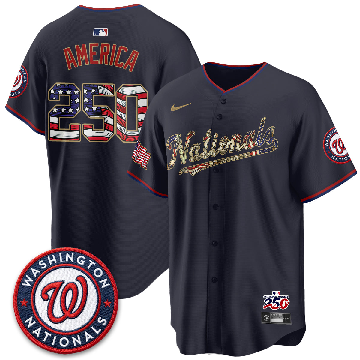 WSH 2026 Independence Day USA Vapor Jersey - Stitched