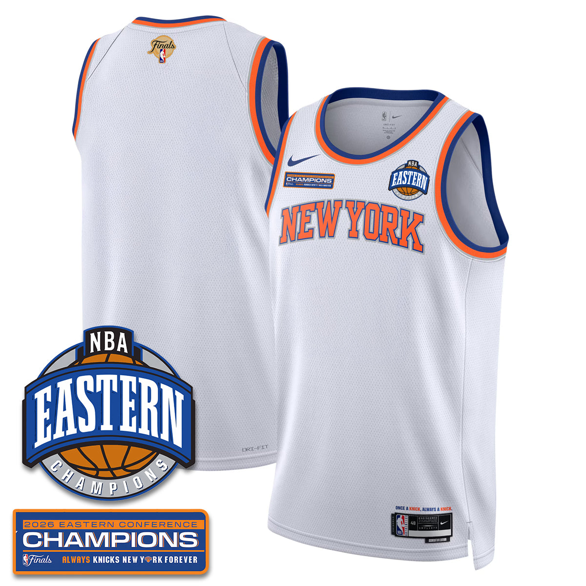 NYK 2026 NBA Eastern Conference Champions Vapor Jersey - Stitched-1