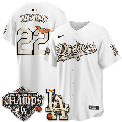 Los Angeles Dodgers Halloween 2026 Vapor Jersey - Stitched