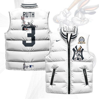 NYY Edition Unisex Puffer Vest - Printed
