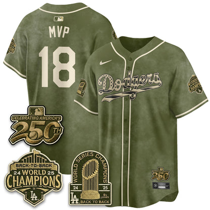 LAD New Era Olive 2026 Armed Forces Day Jersey -All Stitched V2