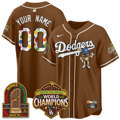 Los Angeles Dodgers x m&m Vapor Custom Jersey - Stitched