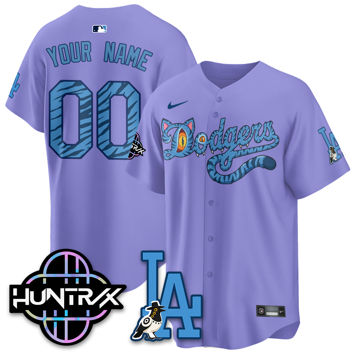 Los Angeles Dodgers x K-Pop Demon Hunters 2026 Vapor Custom Jersey - Stitched