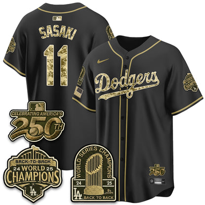 LAD Military Appreciation Game Day Jersey V2 - Stitched